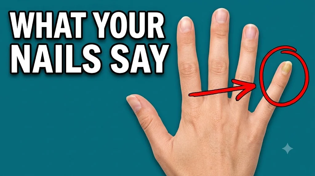 Nail color meaning guide showing bare natural hands with even pale pink nail beds and a soft lunula in warm morning daylight