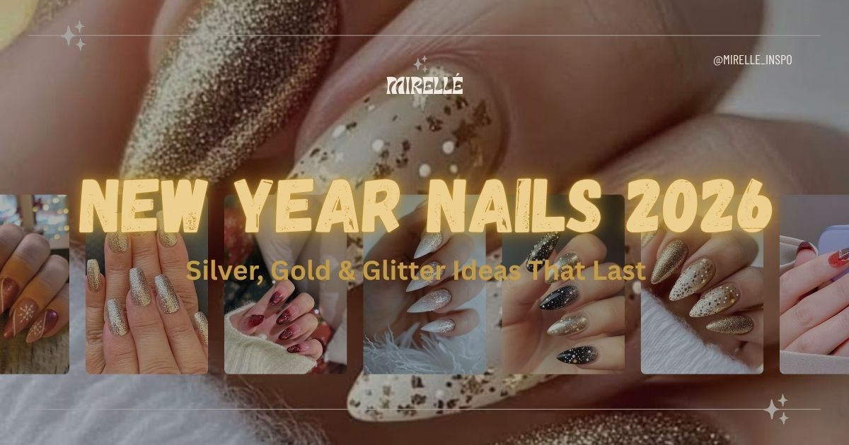 50+ New Year Nails 2025: Silver, Gold & Glitter Ideas That Last