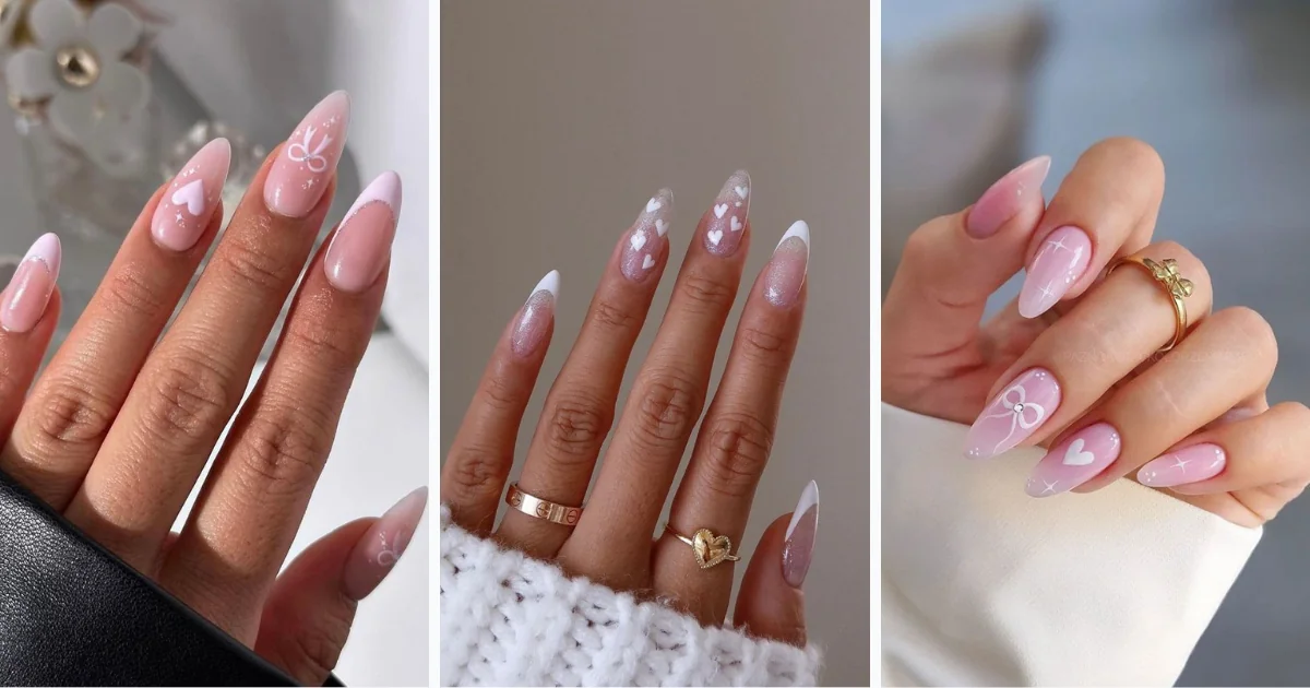 Valentine's Day nails 2026 showcasing red chrome and pink designs